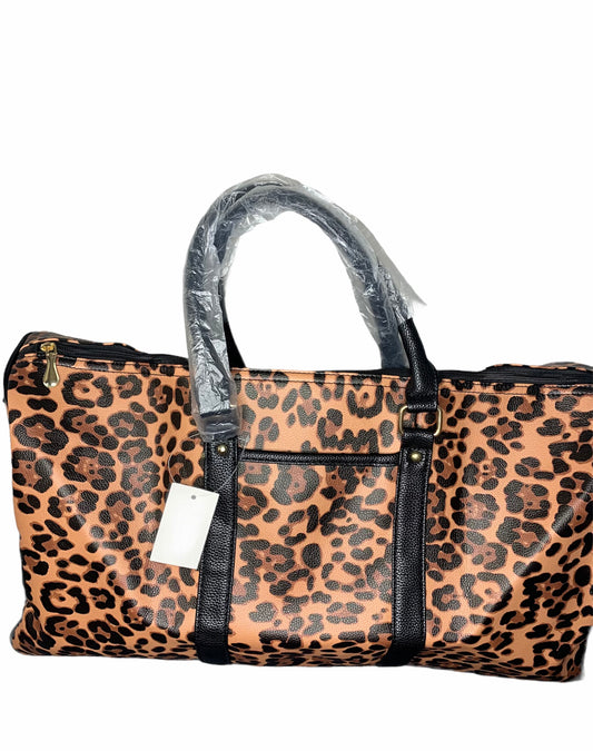 Cheetah duffle bag