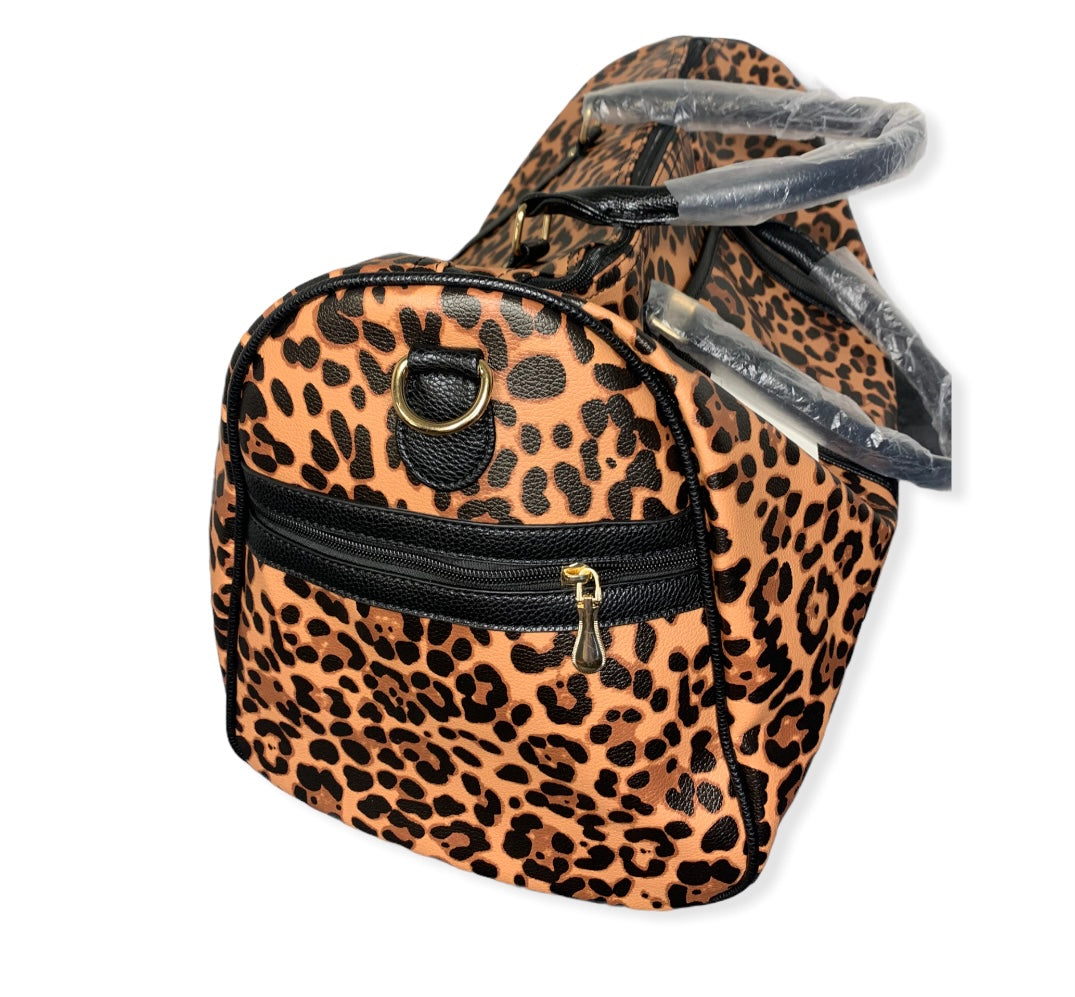 Cheetah duffle bag